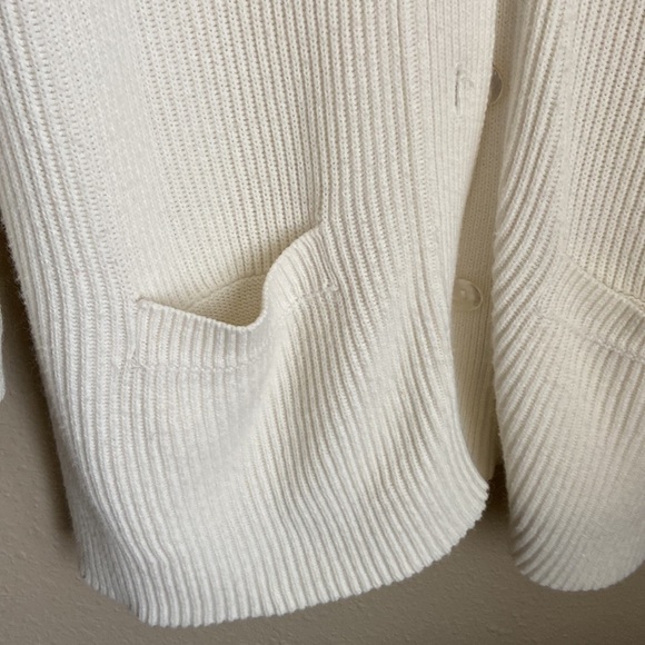 Cream Duster Cardigan with button detail - Picture 5 of 7